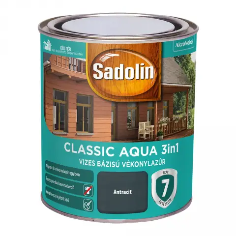 Sadolin Classic Aqua 3in1 antracit 0,75 l